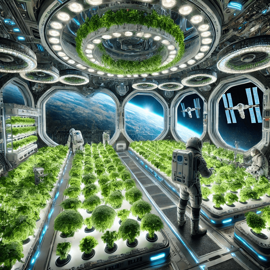 우주 식물 재배 사진