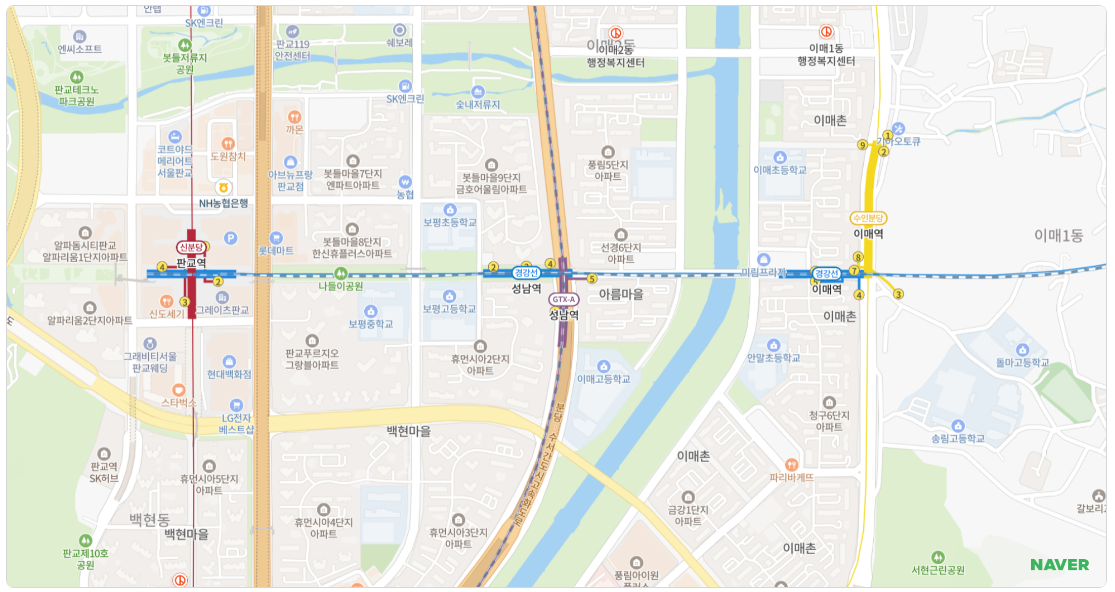 GTX-A 성남역 열차