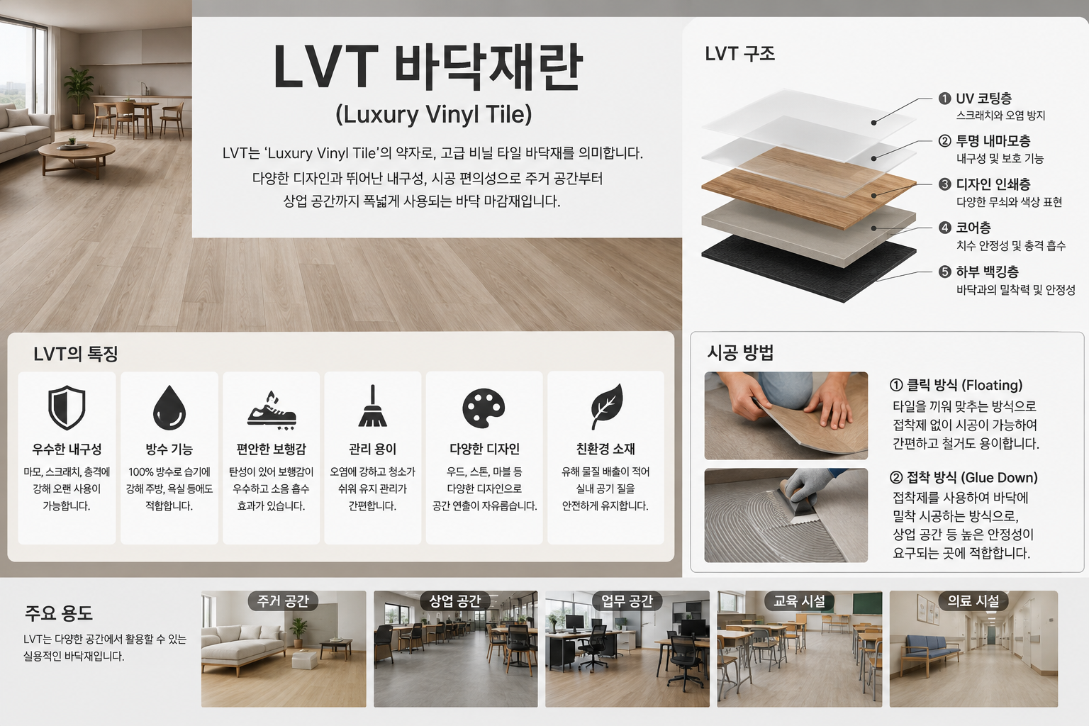 LVT 바닥재란
