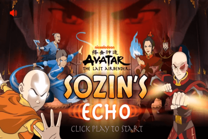 아바타-더-라스트-에어벤더-소진의-에코-플래시게임-메인-화면