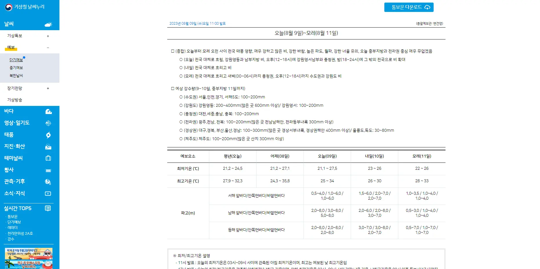 기상청-그외-정보