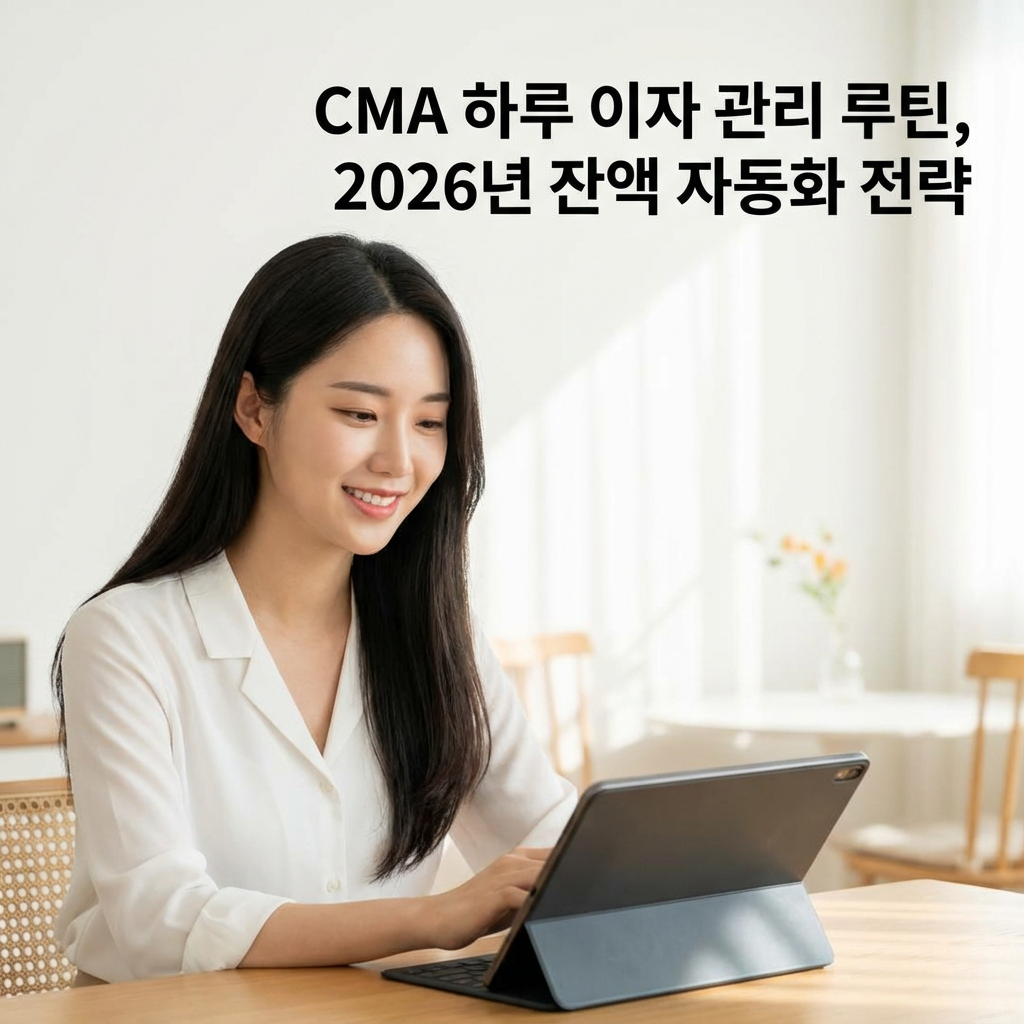 CMA 하루 이자 관리 루틴 | 2026년 잔액 자동화 전략