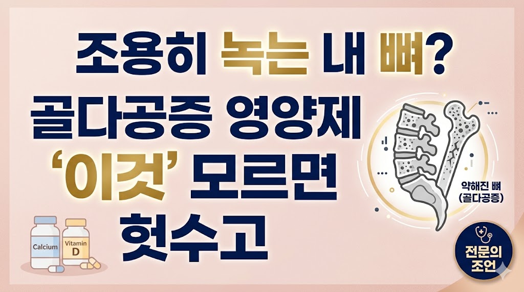 중년 여성 골다공증 영양제 추천 2026 가이드 섬네일