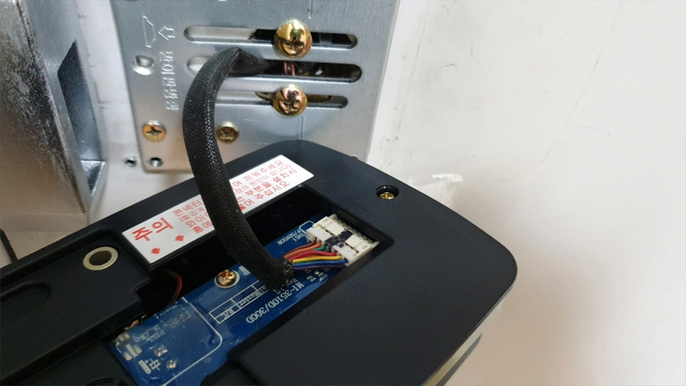 케이블 연결 모습