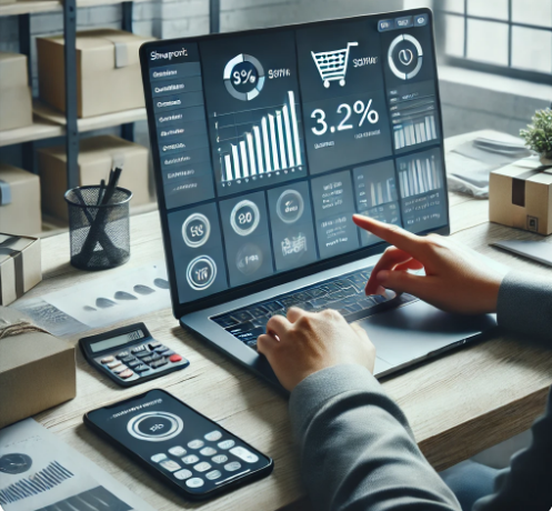 노트북으로 일하는 남성