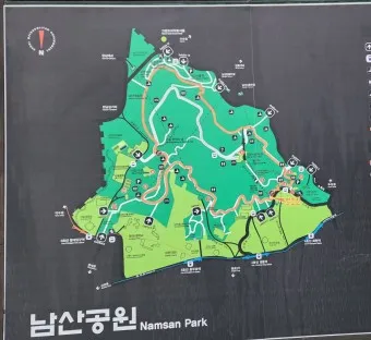 남산둘레길 코스 지도 소요시간 맛집_11