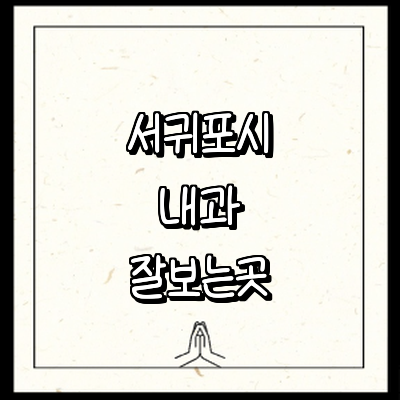 제주 서귀포시 내과