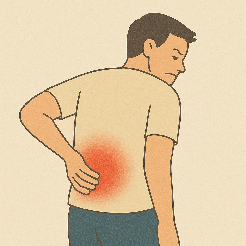 등에서 느껴지는 통증 원인