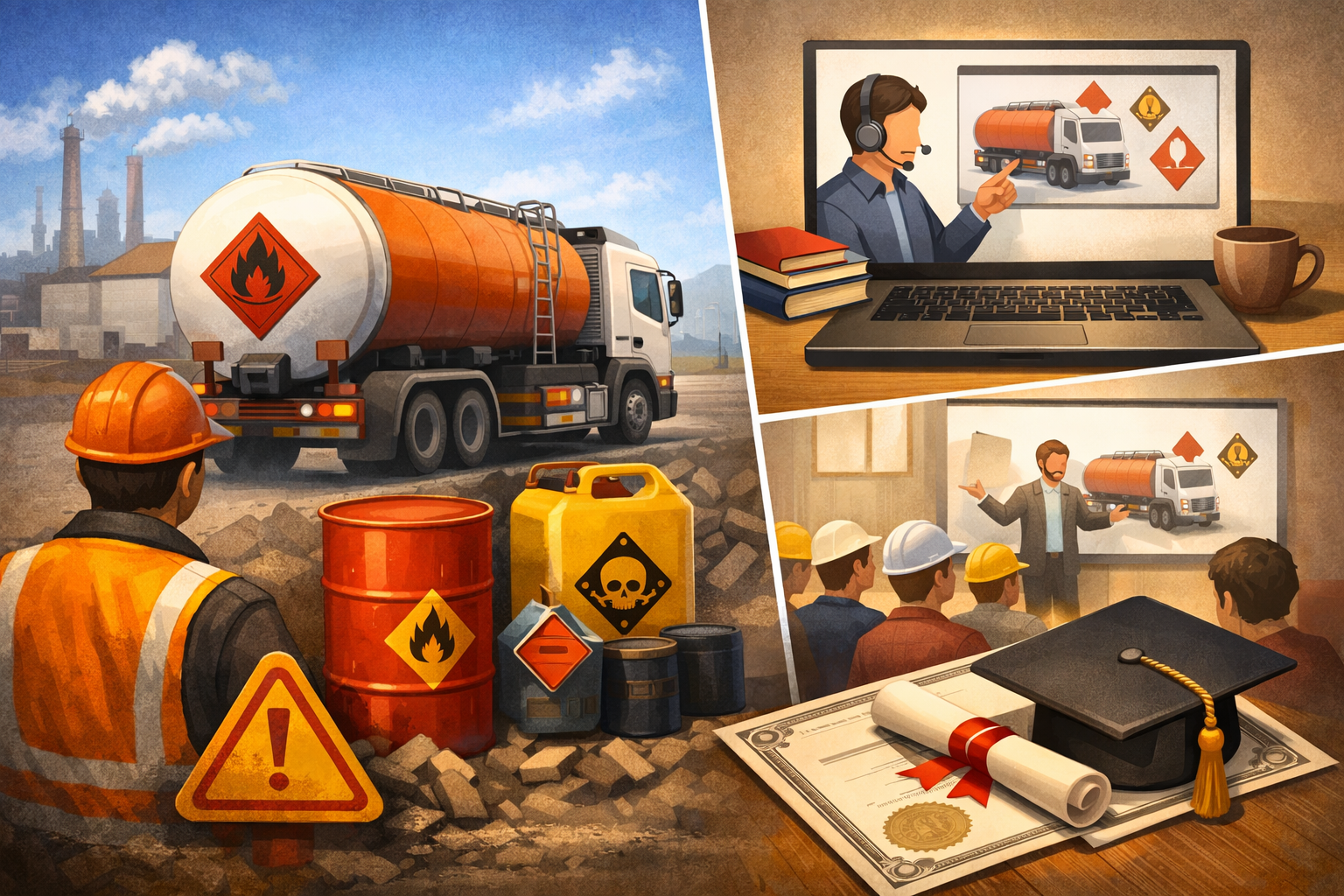 위험물운송자 보수교육 신청방법 총정리|온라인·집합교육 일정부터 수료증까지 관련 사진