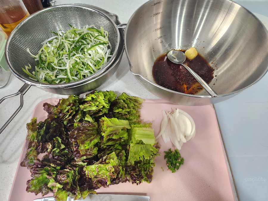 상추 겉절이 파절이