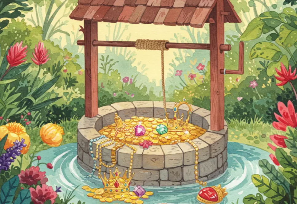 우물에 금이 반짝이는 꿈