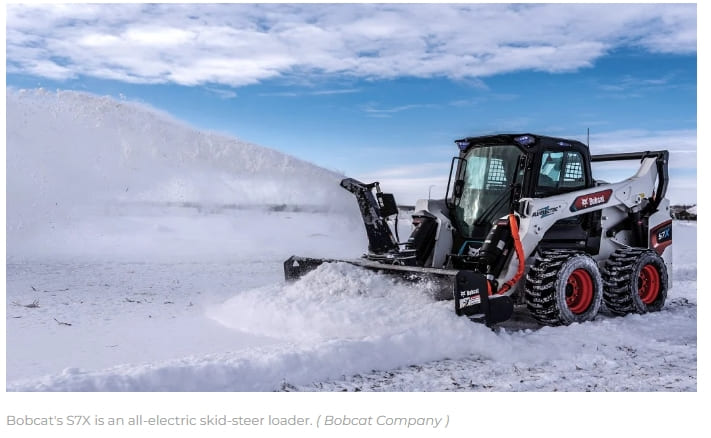 두산밥캣, 세계 최초 전기 '스키드 스티어 로더' 선보여 VIDEO: Bobcat unveils world’s first all-electric skid-steer loader