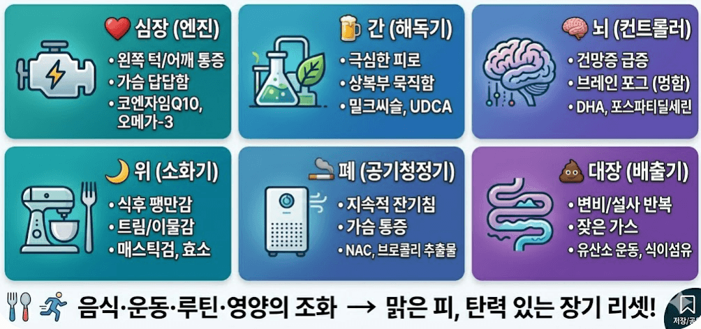 90%가 무시하는 장기별 SOS 위험 신호