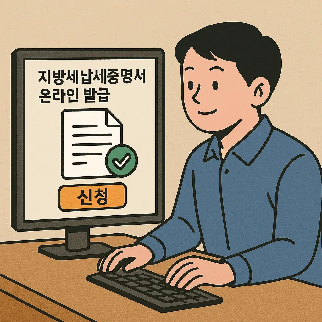 위택스 지방세 세목별 과세증명서 전국 발급 방법