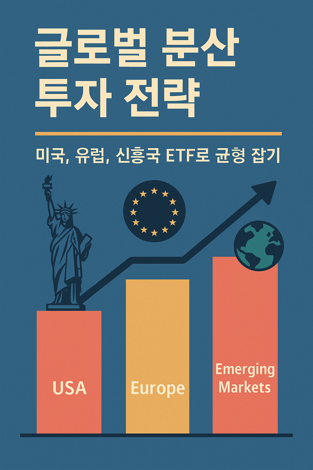 미국, 유럽, 신흥국 ETF 이미지