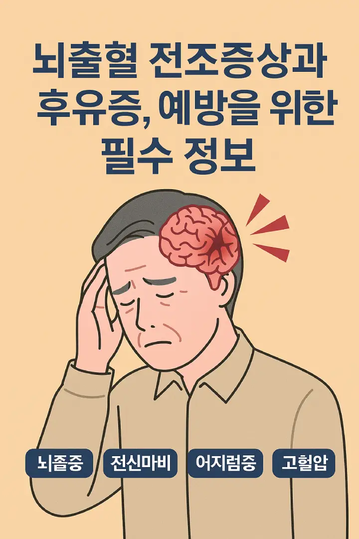 뇌출혈 전조증상 이미지