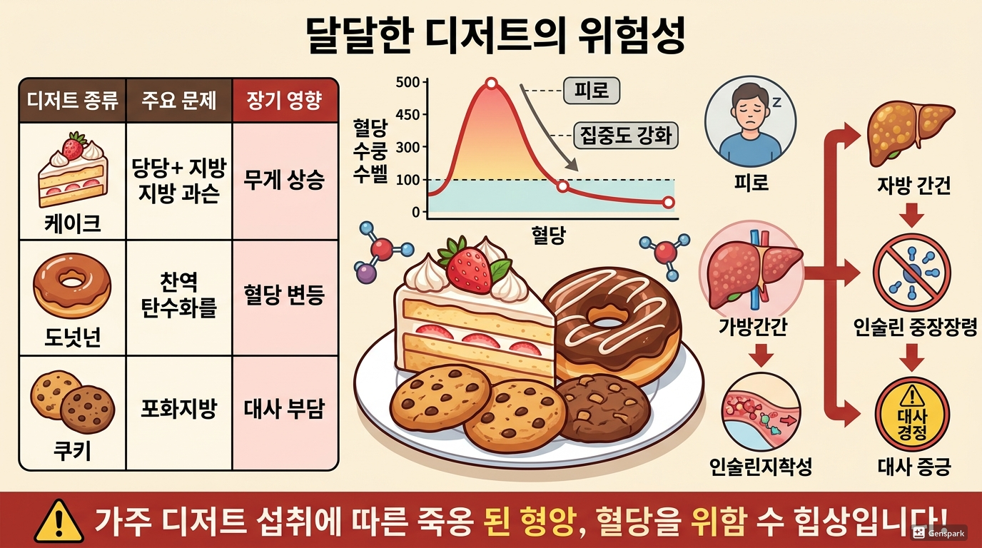 달달한 디저트의 위험성