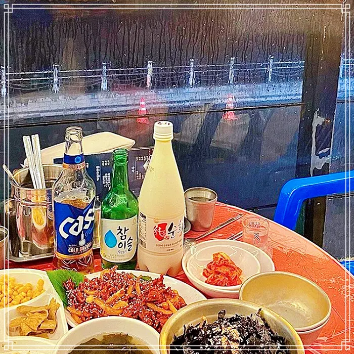 목포 맛집 오션뷰 포장마차, 오징어 통찜, 숙회