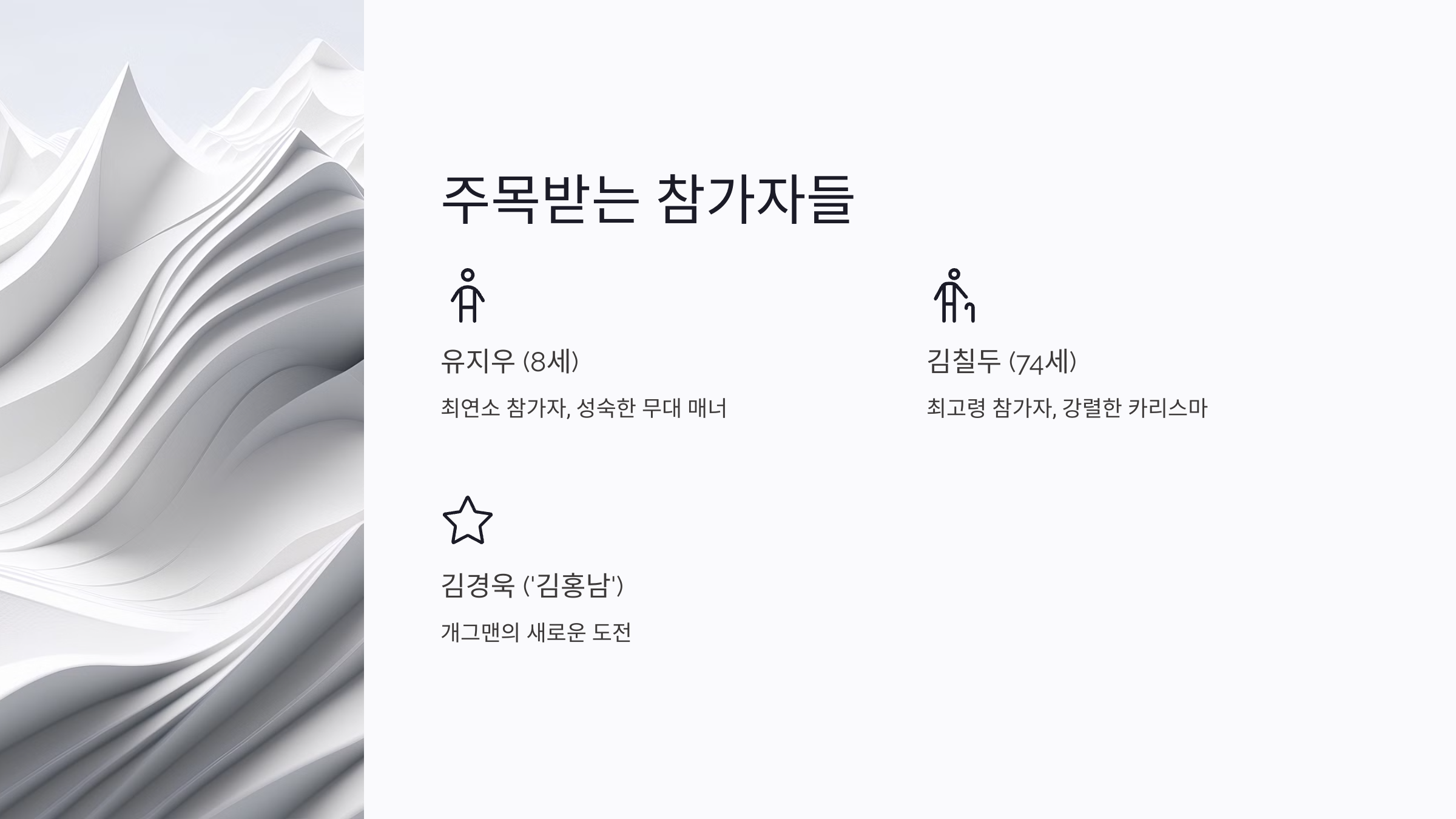 미스터트롯3 참가자