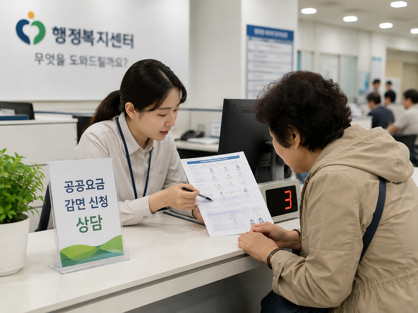 공공요금 감면 신청