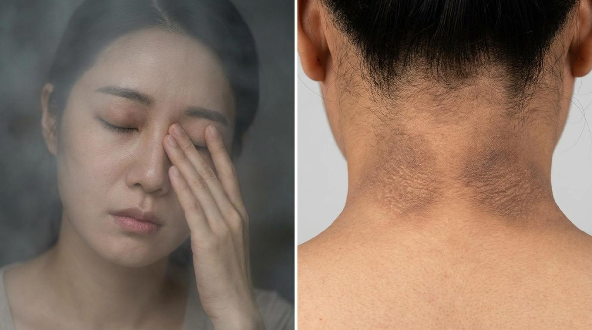 당뇨 전조 증상인 시야 흐림과 흑색 가시세포증 비교