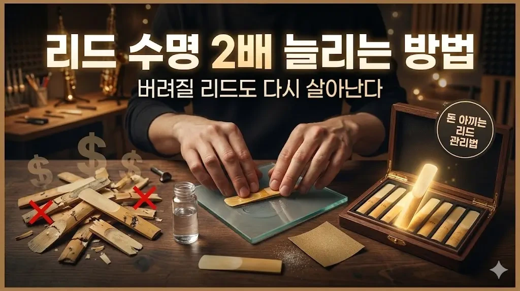 색소폰 리드 수명 2배 늘리는 관리법과 길들이기 노하우