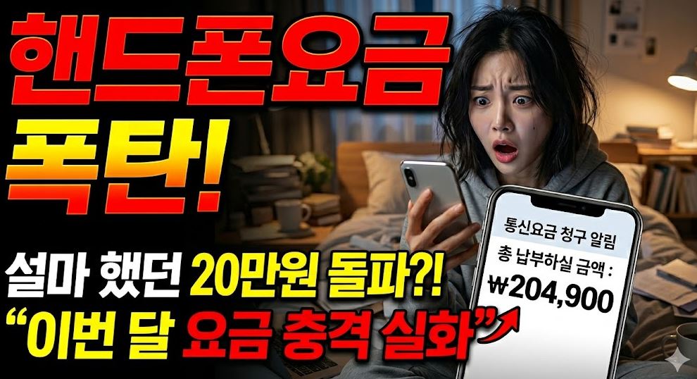 핸드폰요금폭탄 사진