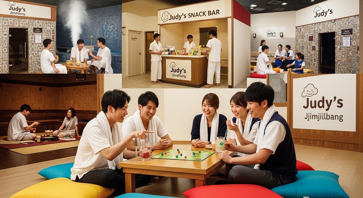 쥬디 찜질방 게임