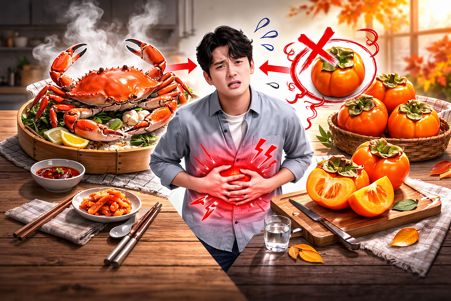 게와 감 궁합