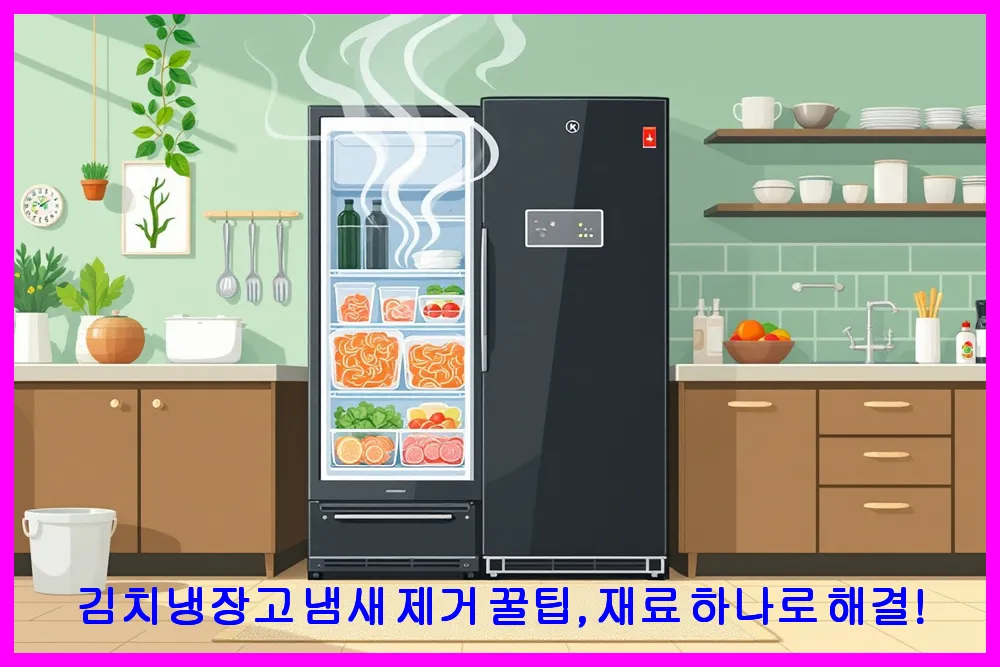 김치냉장고 냄새 제거 꿀팁, 재료 하나로 해결!