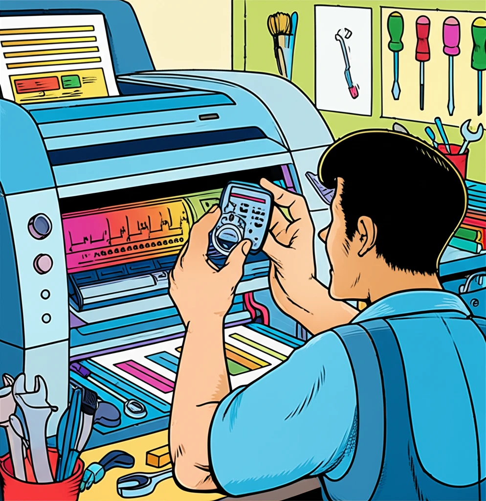 프린터가 흰 종이만 뱉어낼 때 해결