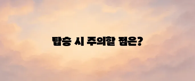 비행기 탑승 시 반입 금지 물품 및 제한 물품 총정리