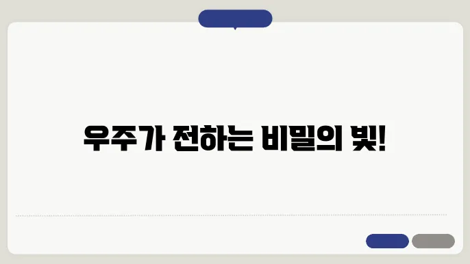 우주의 전자기 슠사료