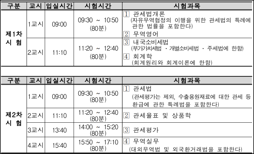 2024-제41회-관세사-시험일정
