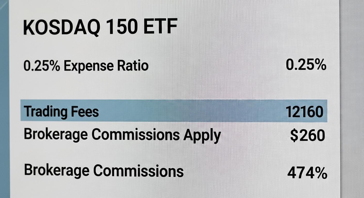 코스닥 150 etf 수수료