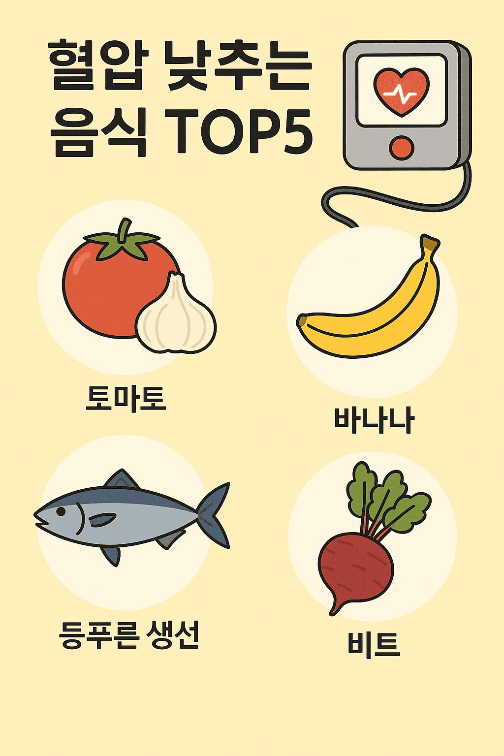 혈압 낮추는 음식