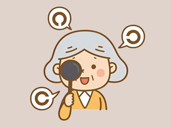 건강한-눈으로-관리중인-노부인