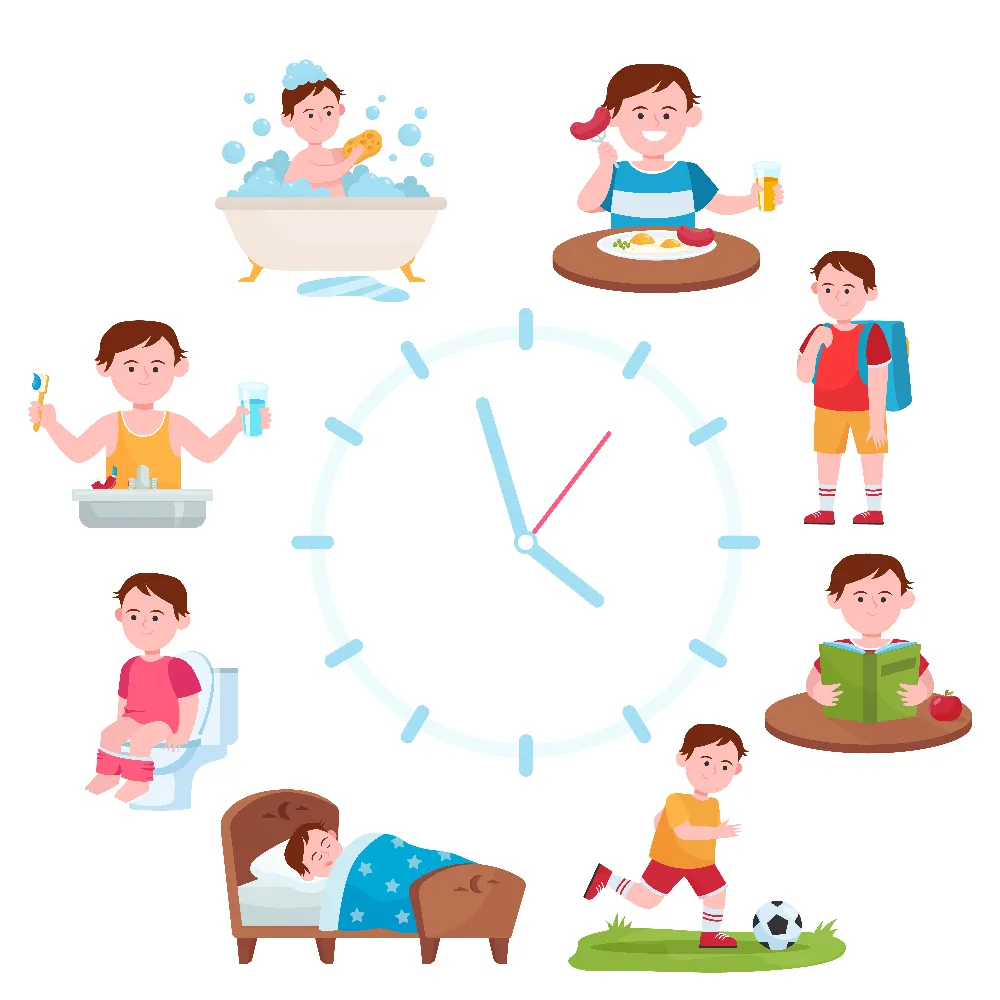 <a href="https://kr.freepik.com/free-vector/child-daily-routine-clocks_9174425.htm#fromView=search&page=1&position=41&uuid=3be26653-cb5e-4088-b483-299f07bf7e5a">작가 pch.vector 출처 Freepik</a>