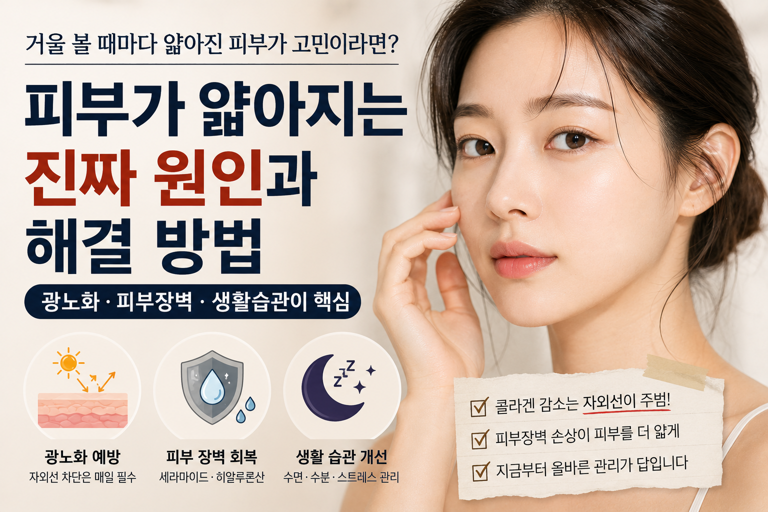 피부 얇아짐 해결 방법 안내