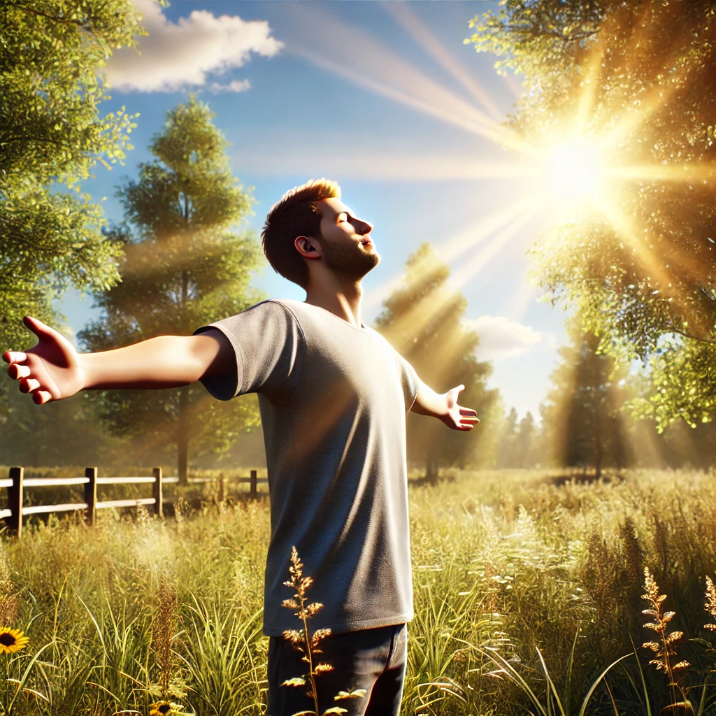 충분한 햇볕 쬐기