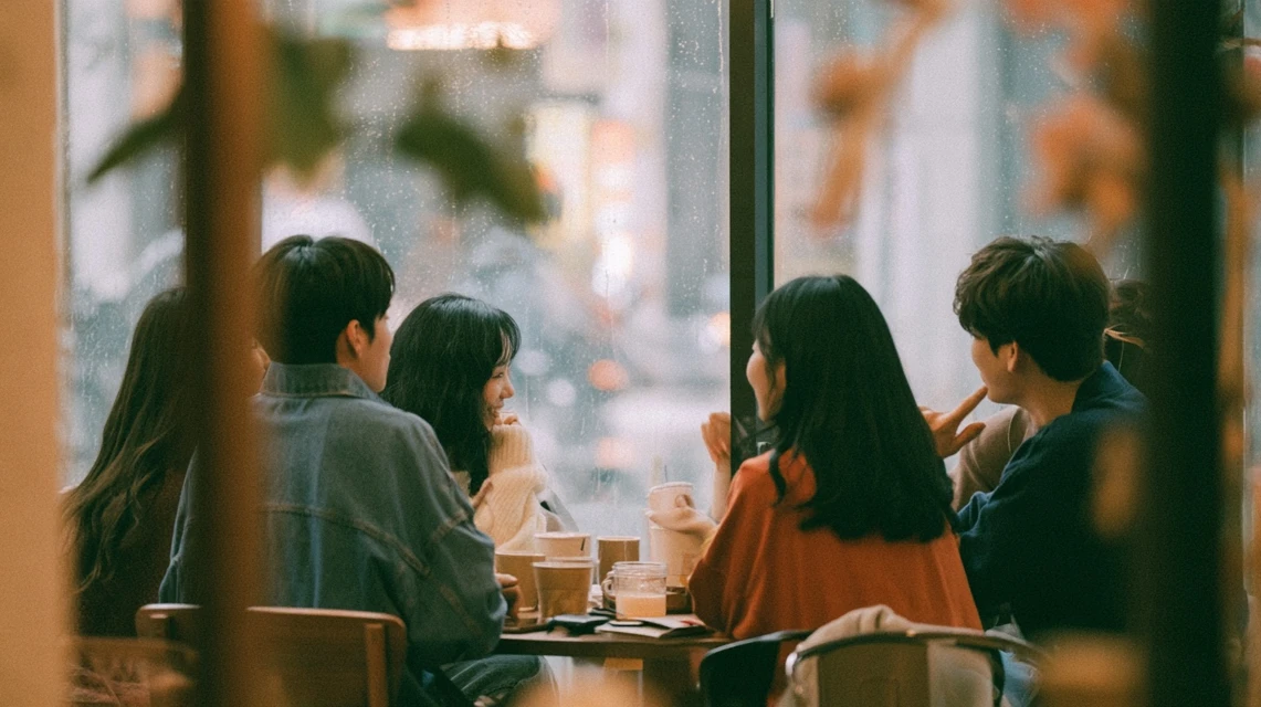 다음 모임을 기약하며 웃는 모임원들