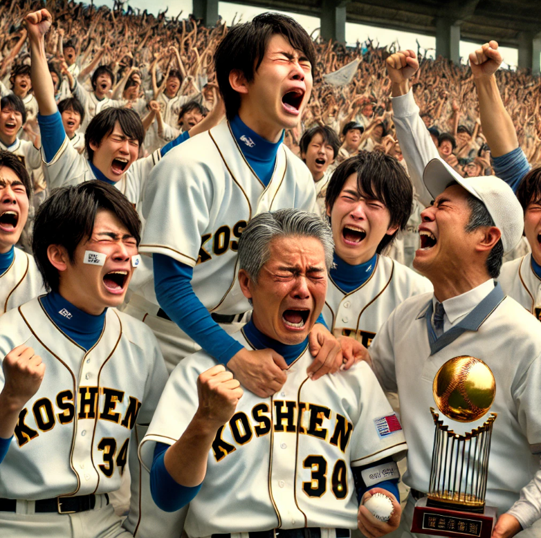 일본 고교야구 고시엔 결승에서 우승 관련된 이미지