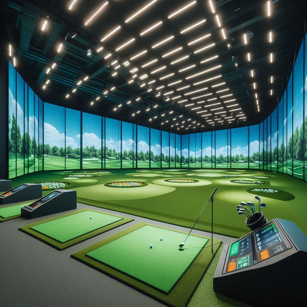 실내골프연습장 배경