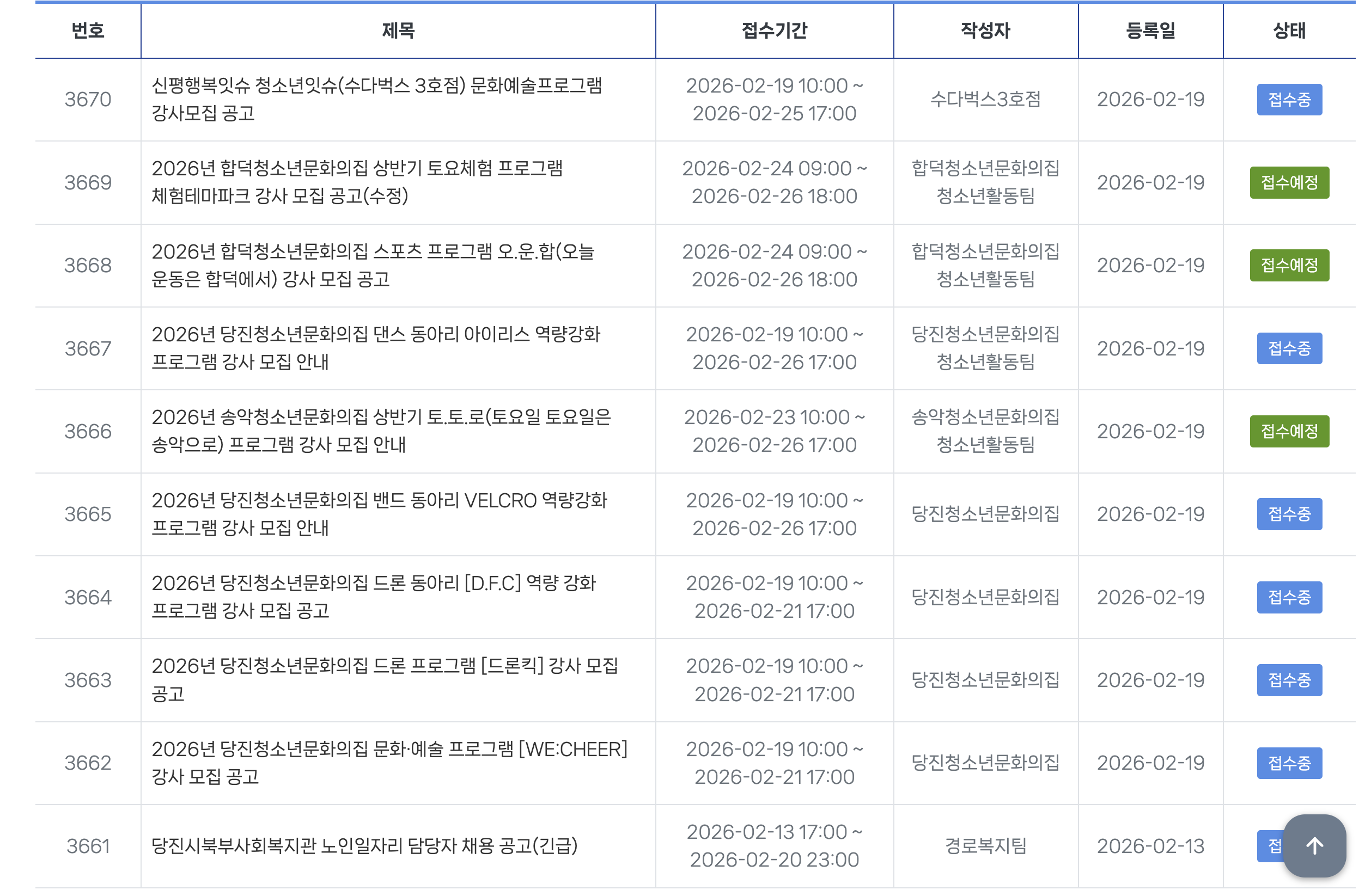 당진시청채용공고