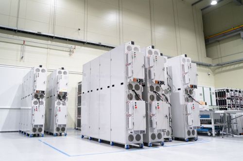 스탠다드에너지 파일럿 라인에서 바나듐이온배터리를 이용해서 생산한 에너지저장장치(ESS).