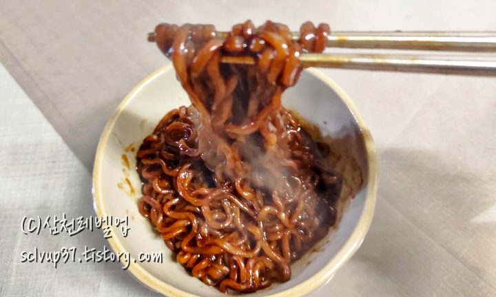 이춘삼 완성 후 면발
