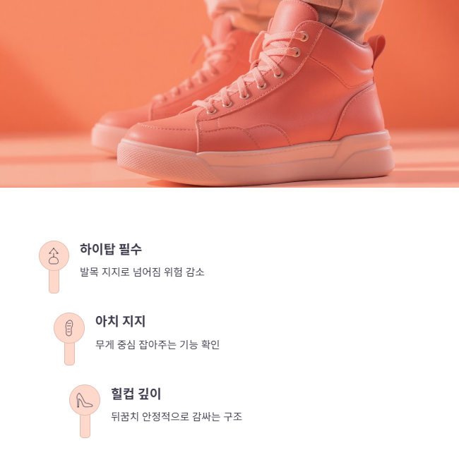 7cm 깔창 착용 시 발목 보호와 안정성 확보 노하우