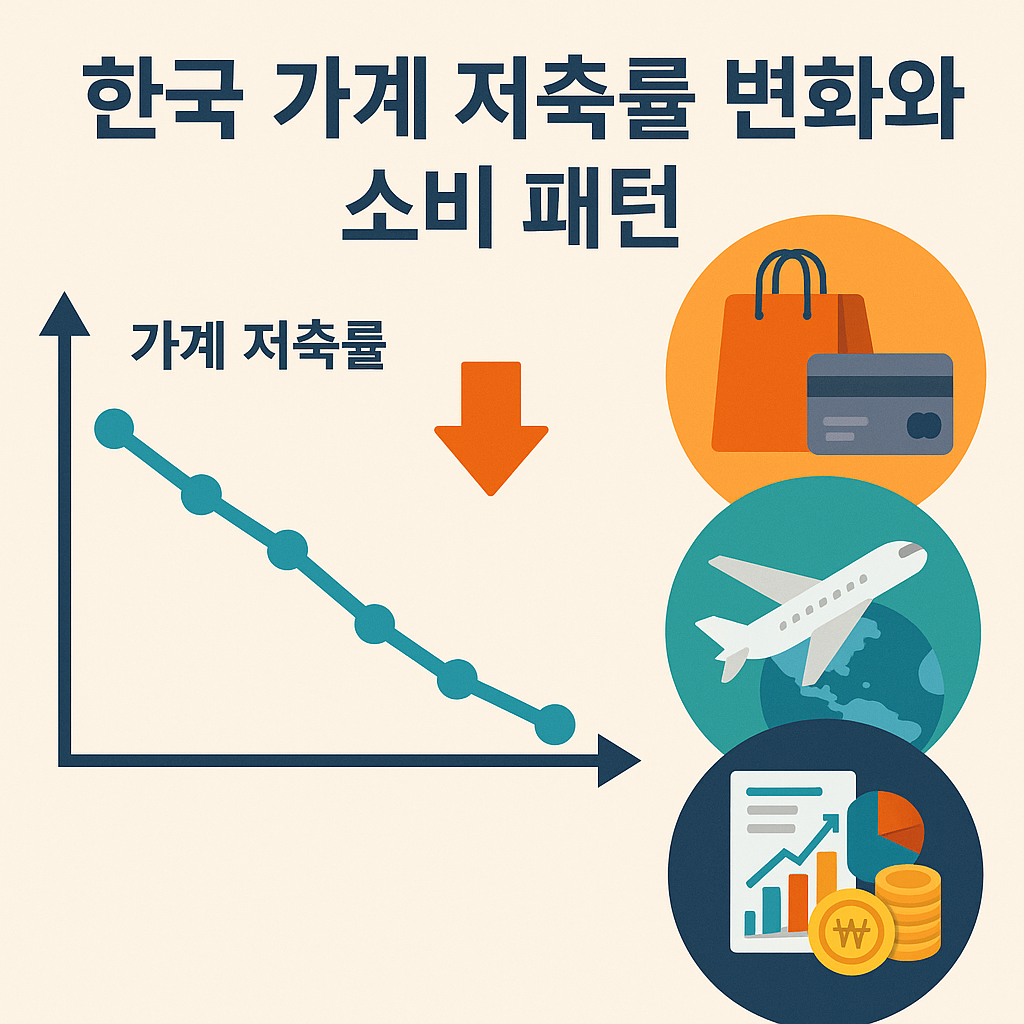 한국 가계 저축률 변화와 소비 패턴 분석 관련 사진