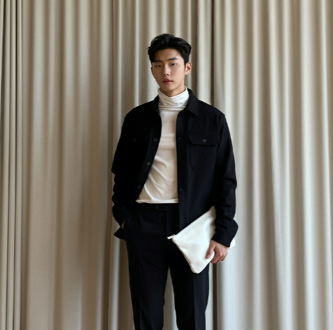 검은색 스웨이드