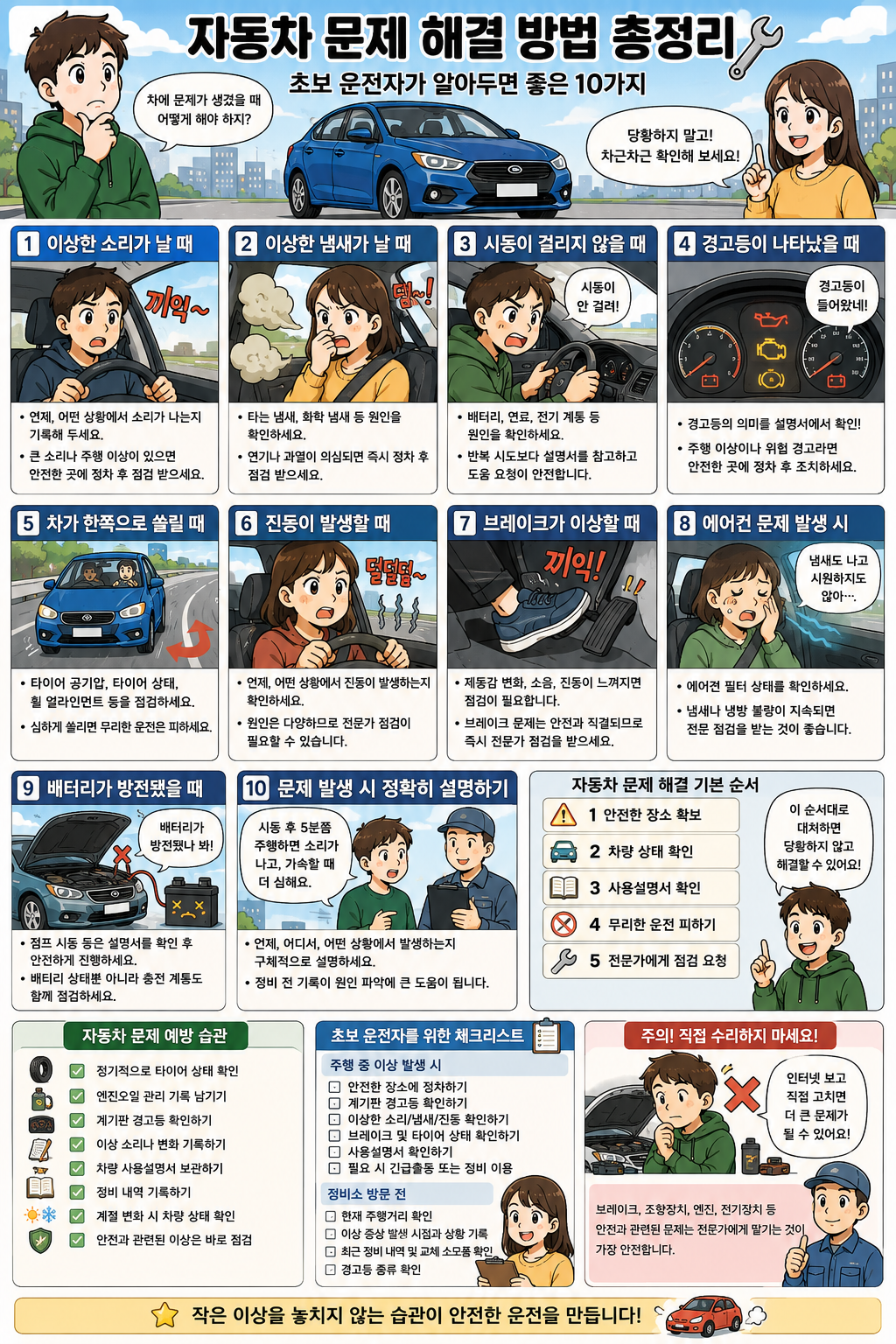 자동차 문제 해결 방법 총정리